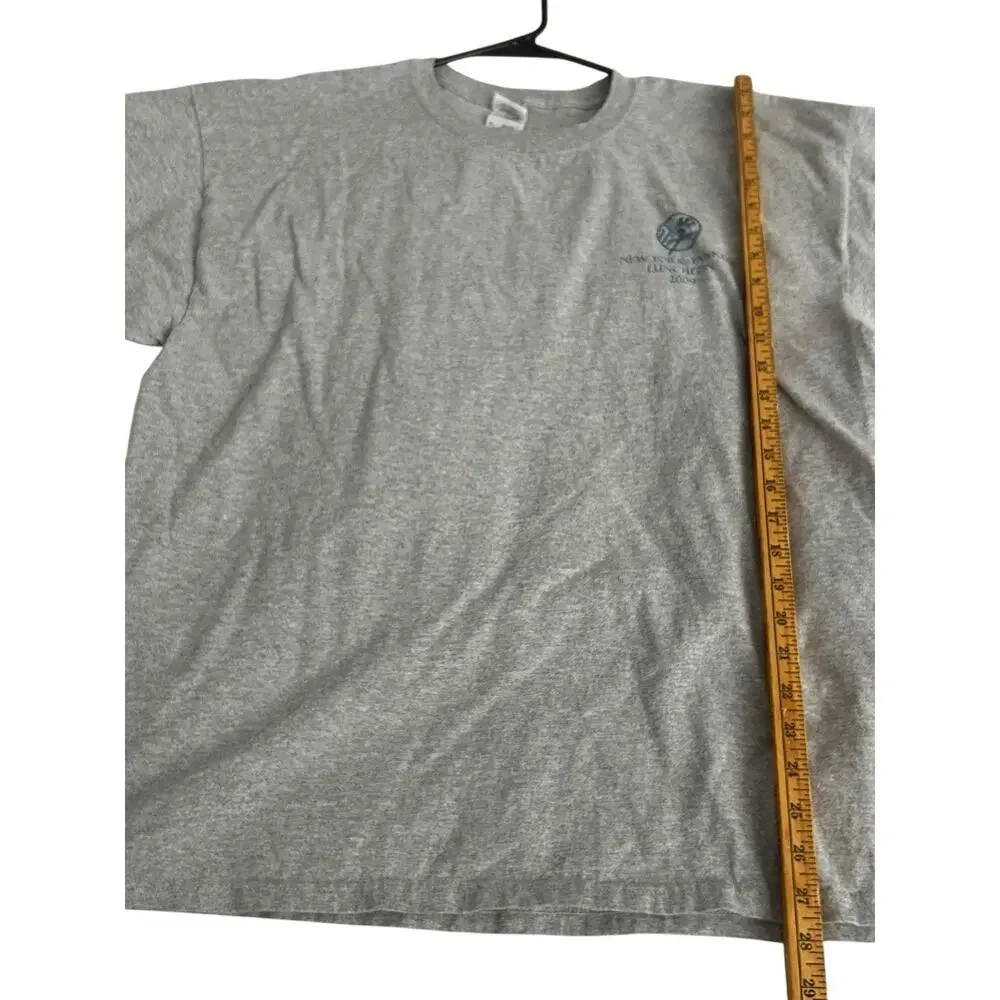New York Yankees Luncheon 2009 Heather Gray T-Shirt Men Size Xl Gildan Very Rare
